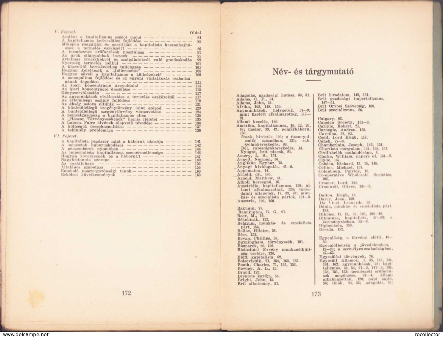 A kapitalizmus hanyatlása irta Sidney es Beatrice Webb, 1925 C440