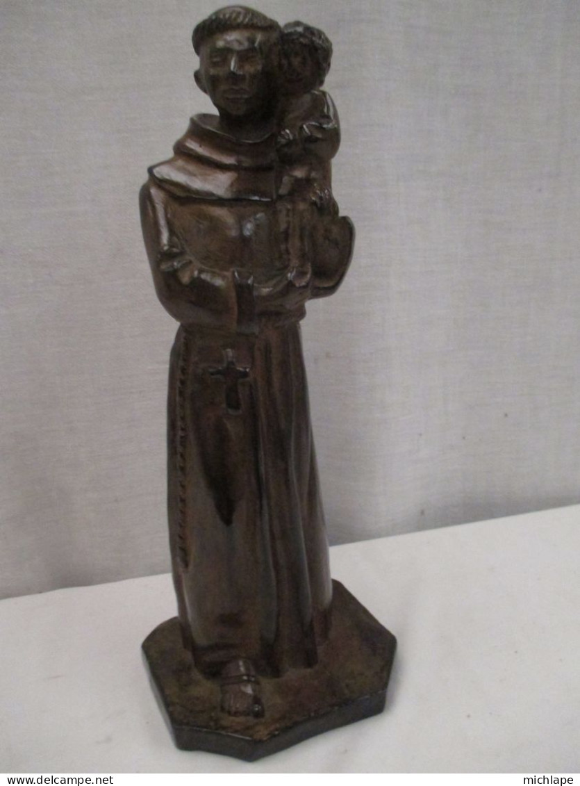 Sculpture - Saint Joseph En Bronze - 30 Cm - Très Belle Patine - 1Kg 9 - Superbe - Bronces