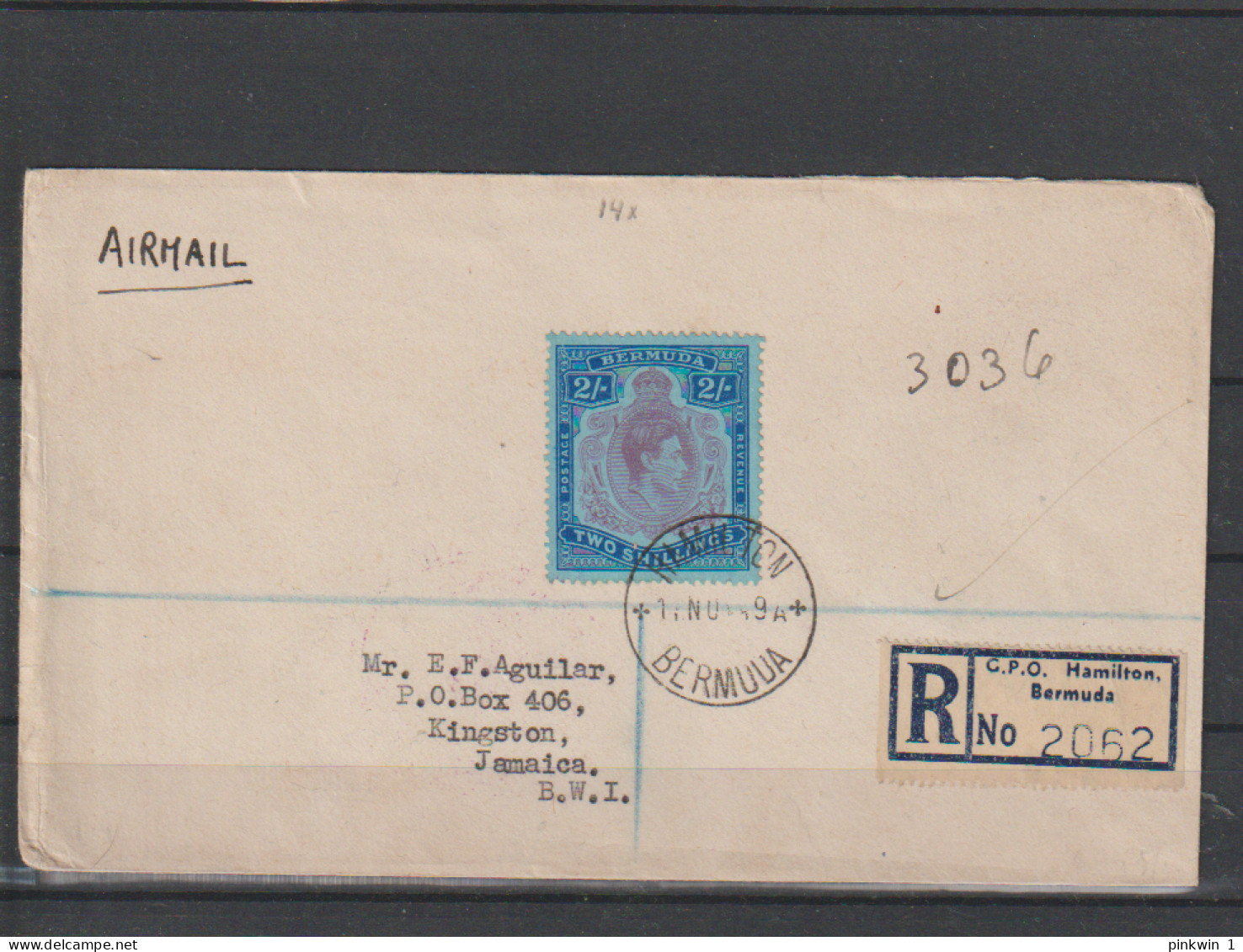 Bermuda Mi 111 On Letter - Bermudes