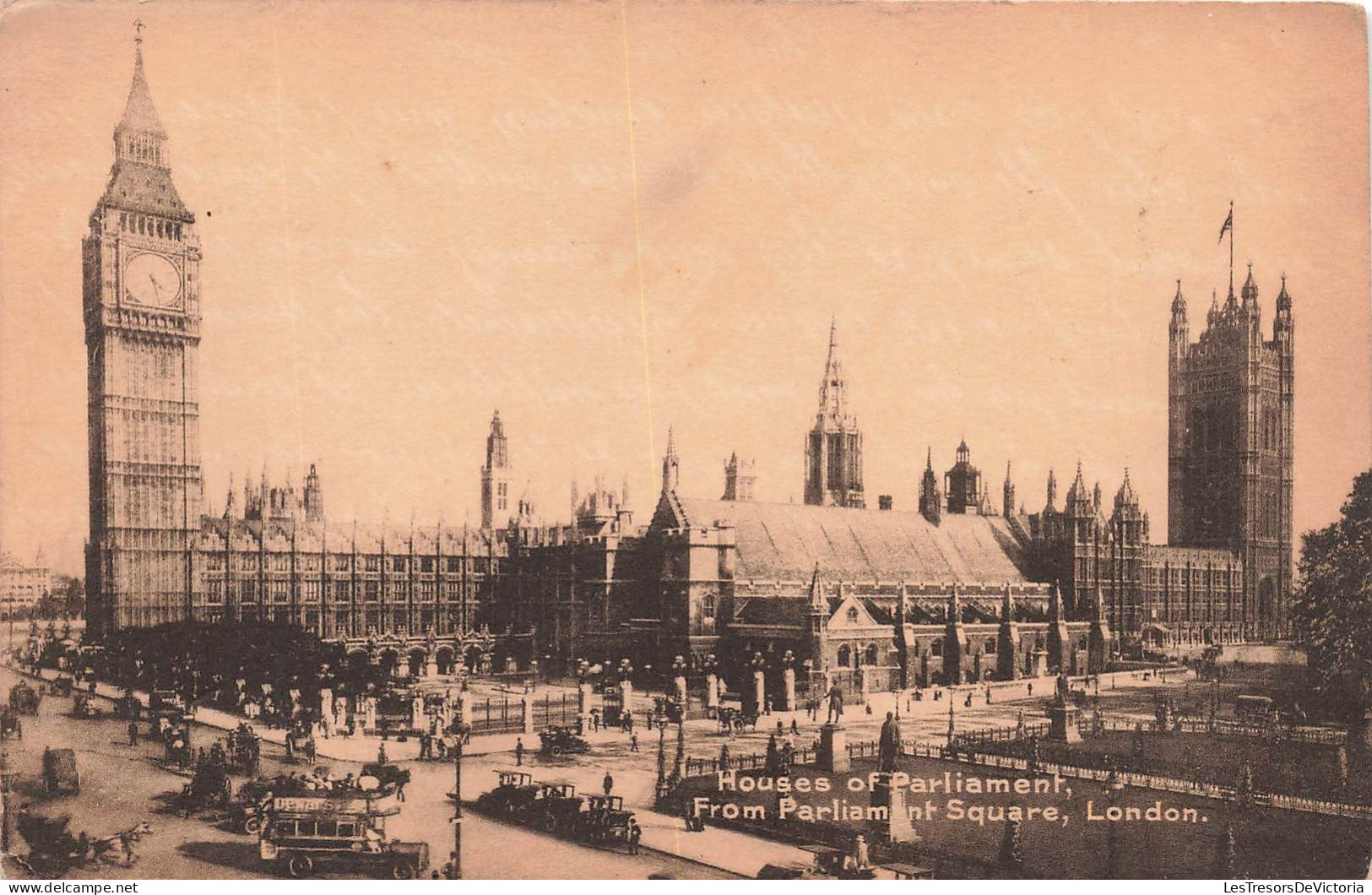 ROYAUME UNI - Angleterre - London - Houses Of Parliament - From Parliament Square - Carte Postale Ancienne - Houses Of Parliament