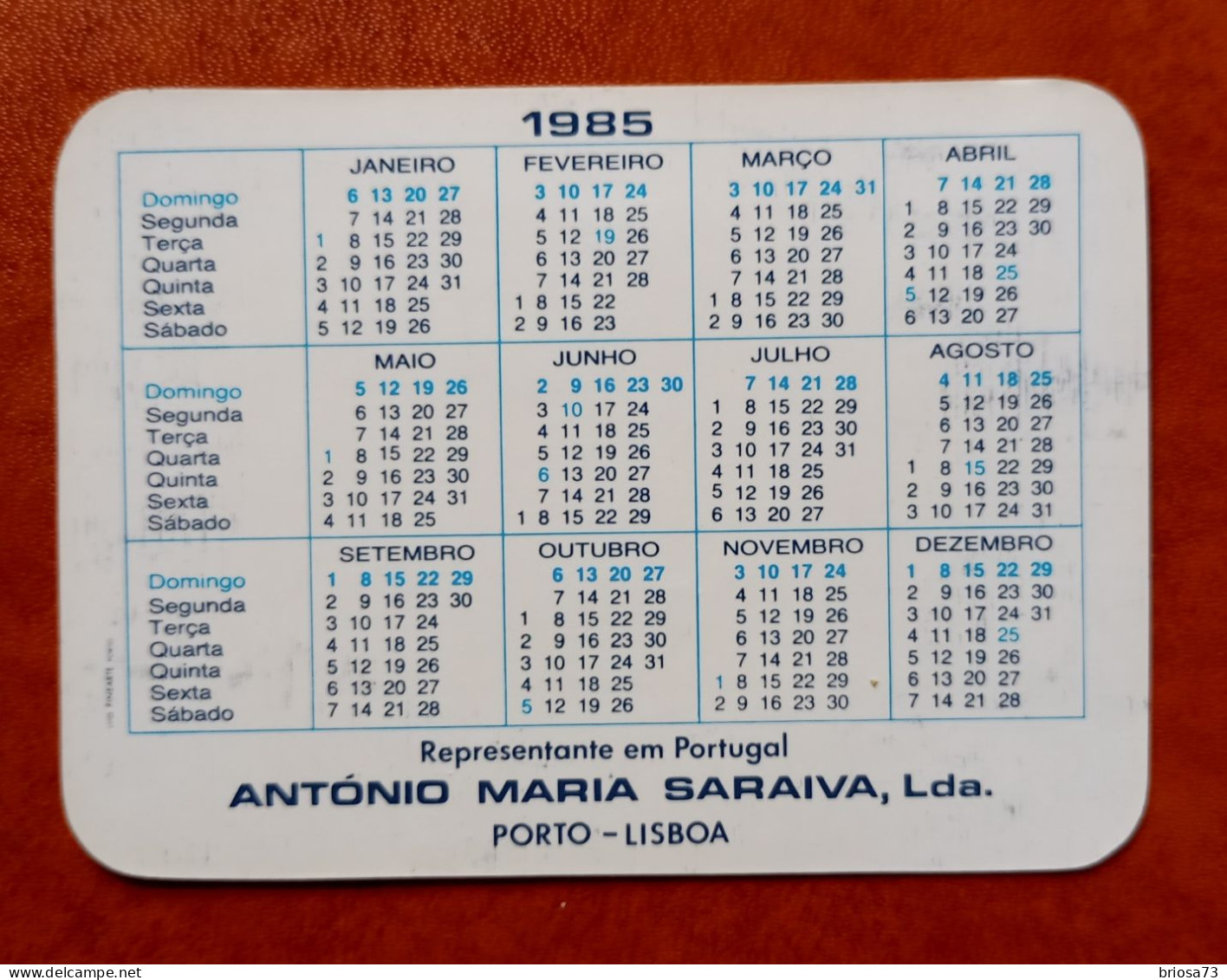 Calendrier De Poche  Konica 1985 - Tamaño Pequeño : 1981-90