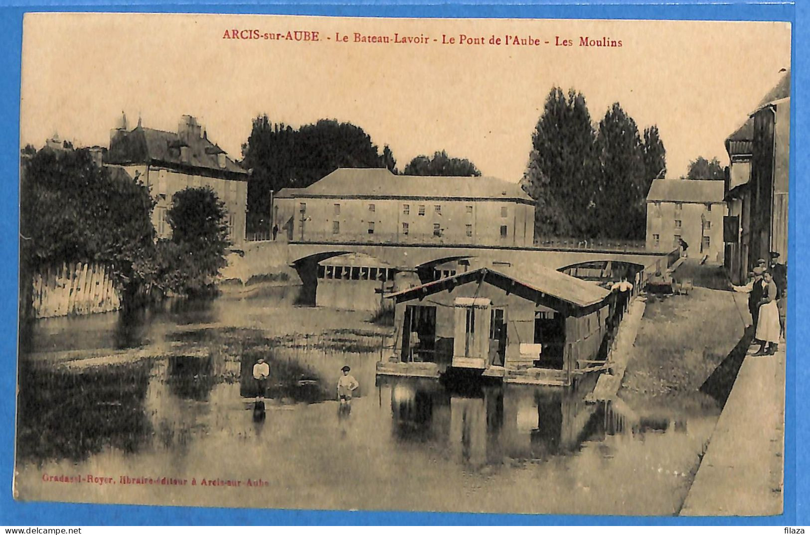 10 - Aube - Arcis Sur Aube - Le Bateau Lavoir - Le Pont De L'Aube (N15371) - Arcis Sur Aube