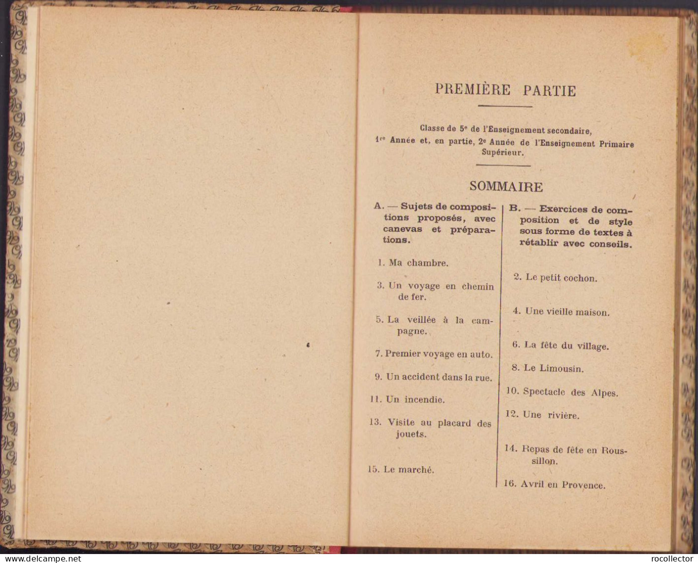 Methode De Composition Francaise Livre De L’Eleve, 1926 C315 - Alte Bücher