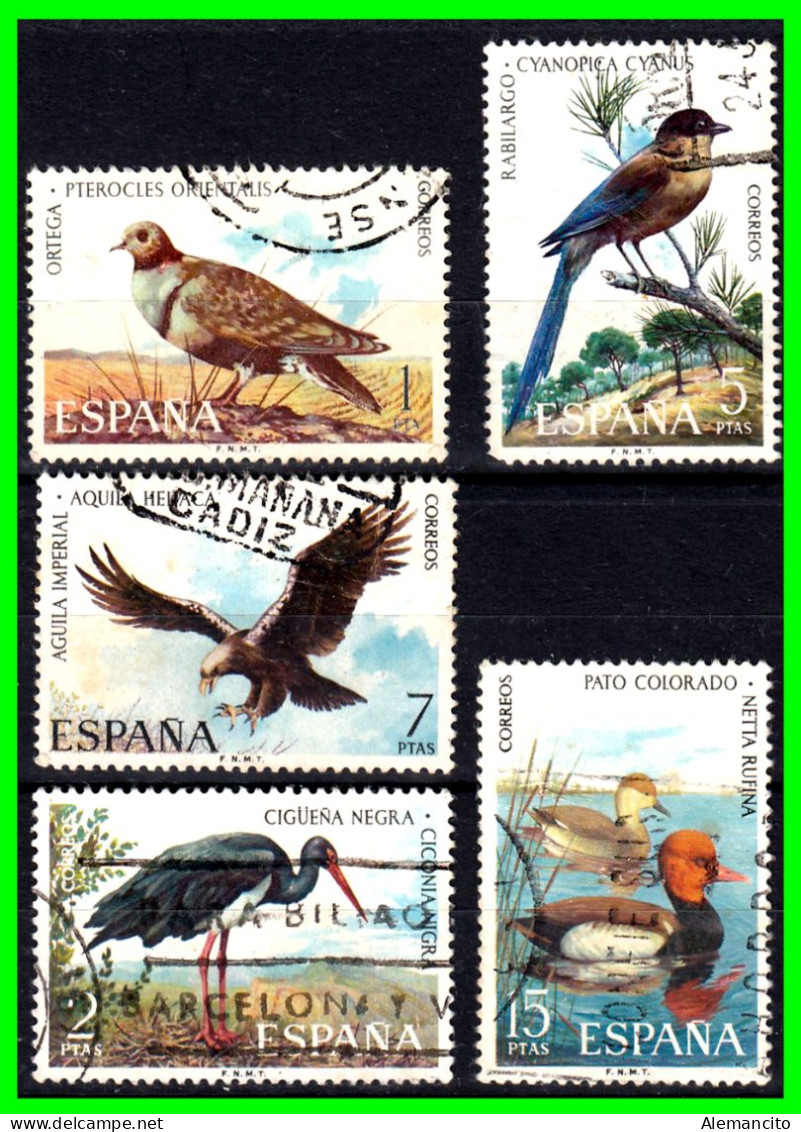 ESPAÑA.-  SELLOS AÑOS 1973.- FAUNA HISPANICA -. SERIE.- - Usati