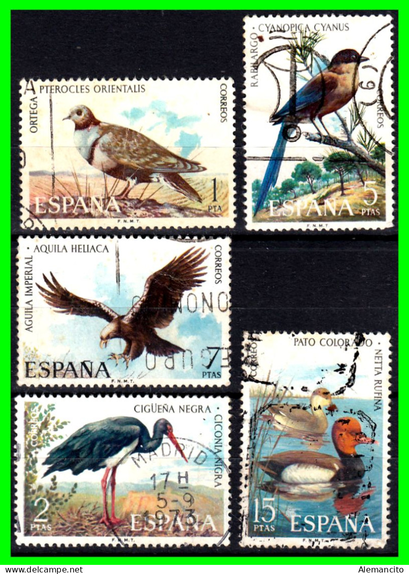 ESPAÑA.-  SELLOS AÑOS 1973.- FAUNA HISPANICA -. SERIE.- - Used Stamps