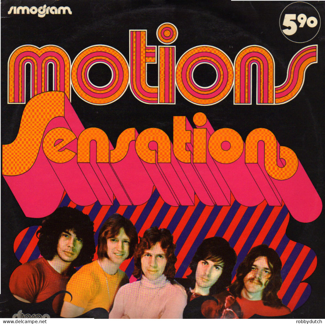 * LP *  THE MOTIONS - SENSATION (Holland 1970 EX-) - Rock