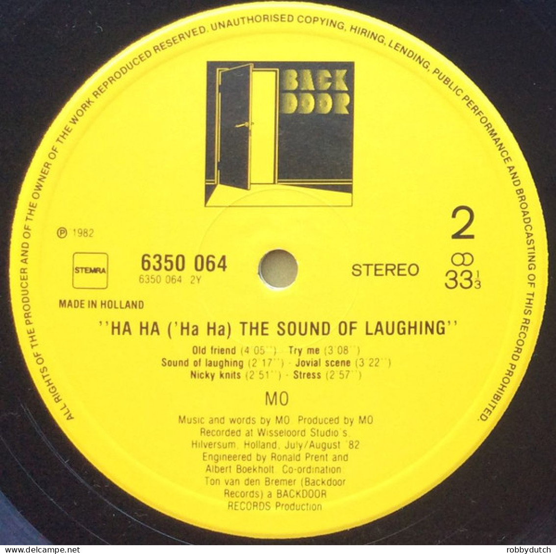 * LP *  THE MO - HA HA THE SOUND OF LAUGHING (Holland 1982 EX-) - Rock