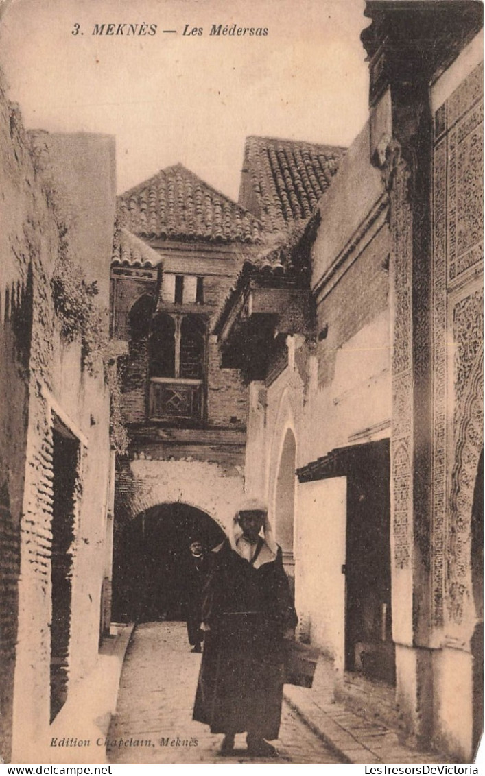 MAROC - Meknès - Les Médersas - Animé - Carte Postale Ancienne - Meknes