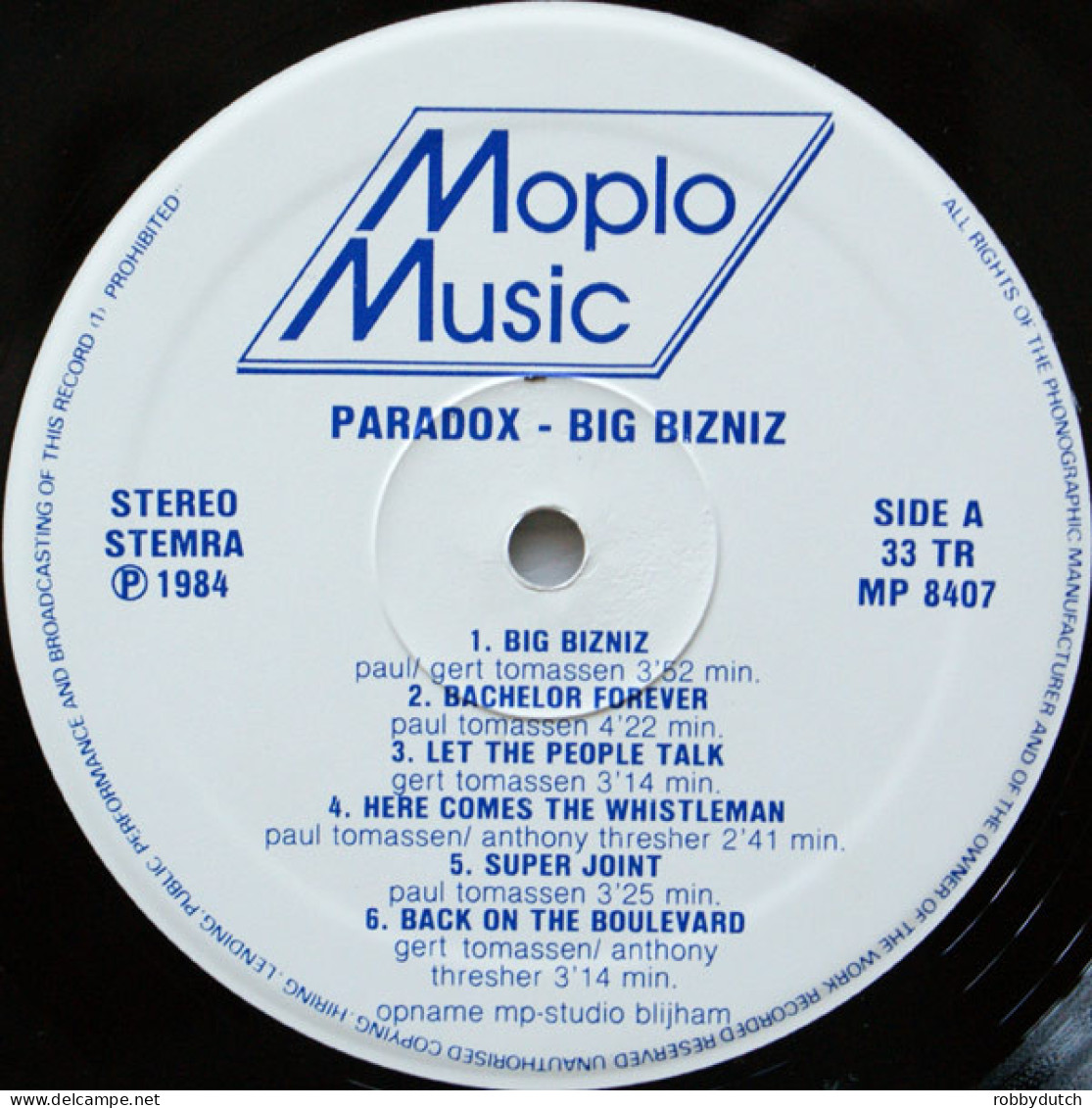 * LP *  PARADOX - BIG BIZNIZ (Holland 1984 EX-) - Disco, Pop