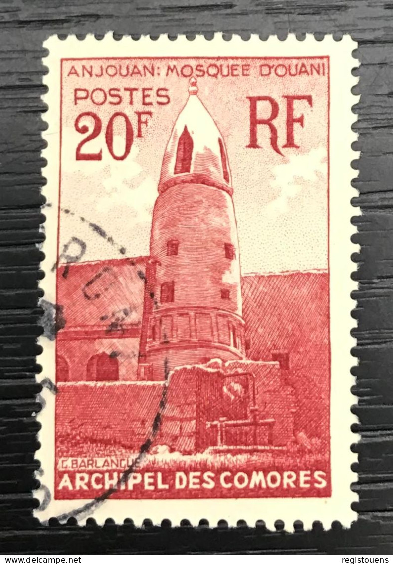 Timbre Oblitéré Comores 1950 - Oblitérés