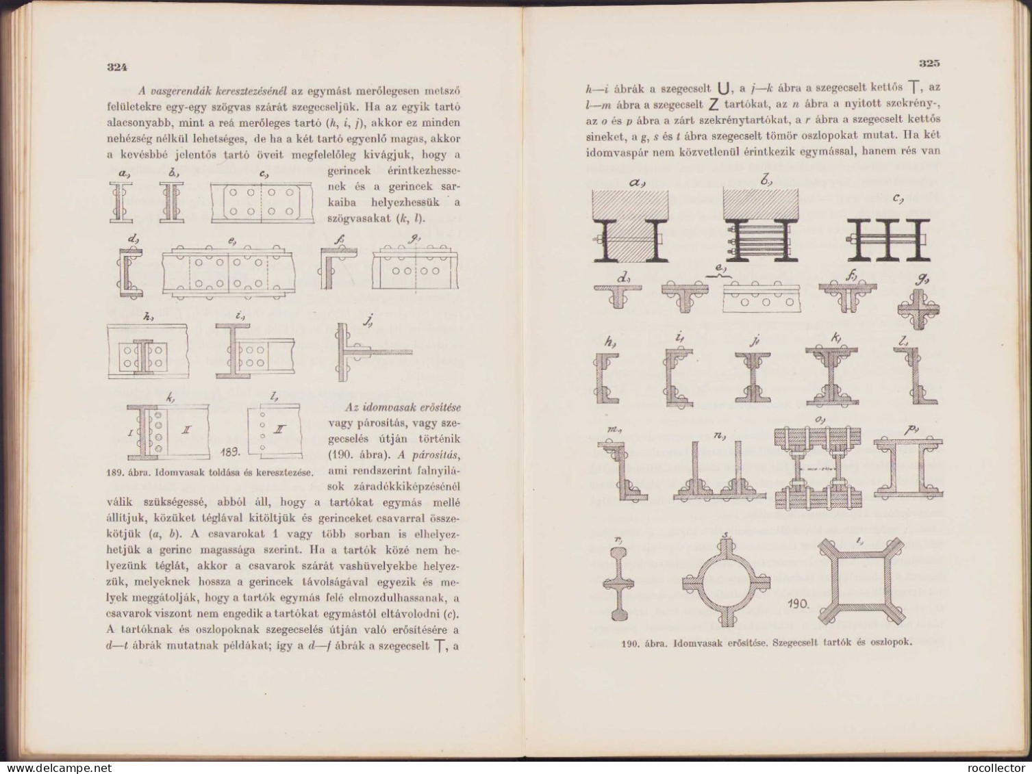 A Vasuti Magasépitmények Épitési Szerkezetek Irta Bertalan Imre 1930 II Resz Budapest C247 - Alte Bücher