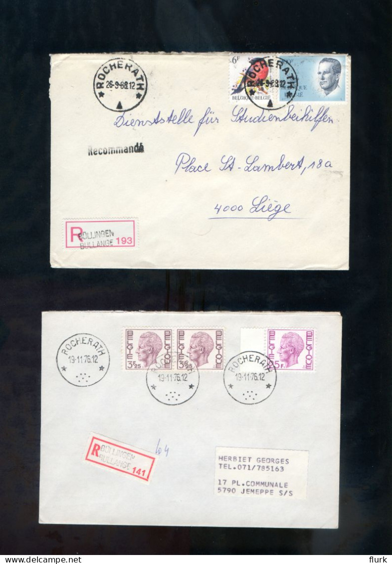 2 Brieven 1976 + 1988 *Rocherath* - Postmarks With Stars