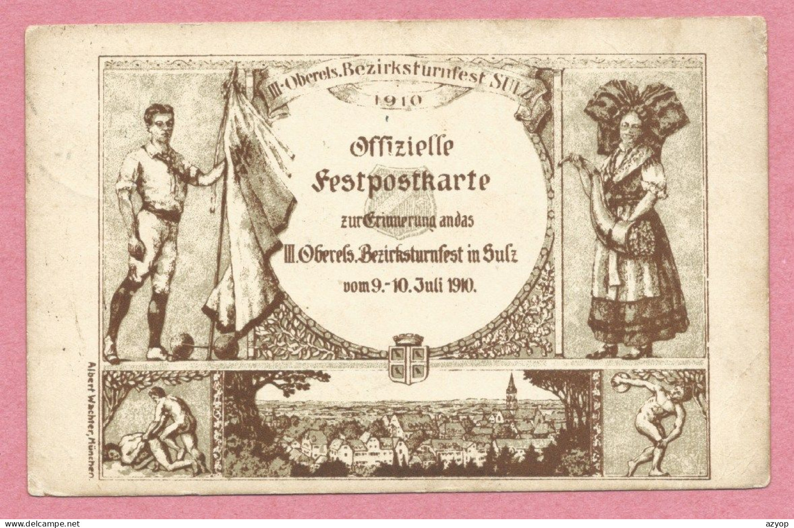 68 - SULZ - SOULTZ - III. Oberels. Bezirksturnfest 1910 - Fête - Soultz