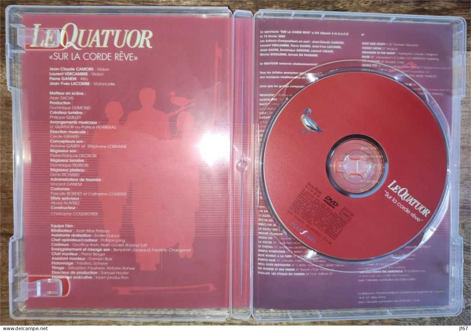 Le Quatuor - Sur La Corde Rêve DVD - Conciertos Y Música