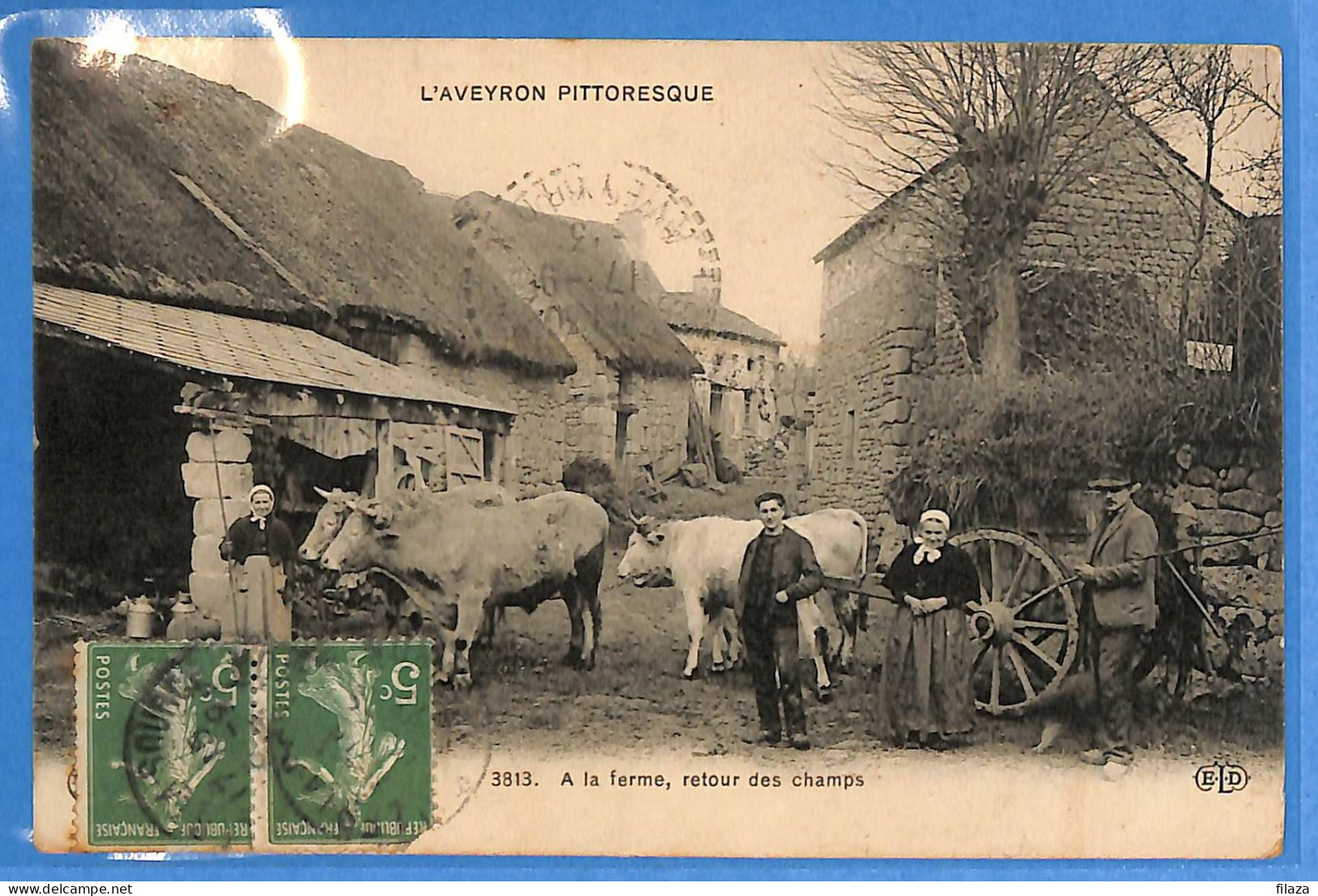 12 - Aveyron - A La Ferme Retour Des Champs (N15377) - Other & Unclassified