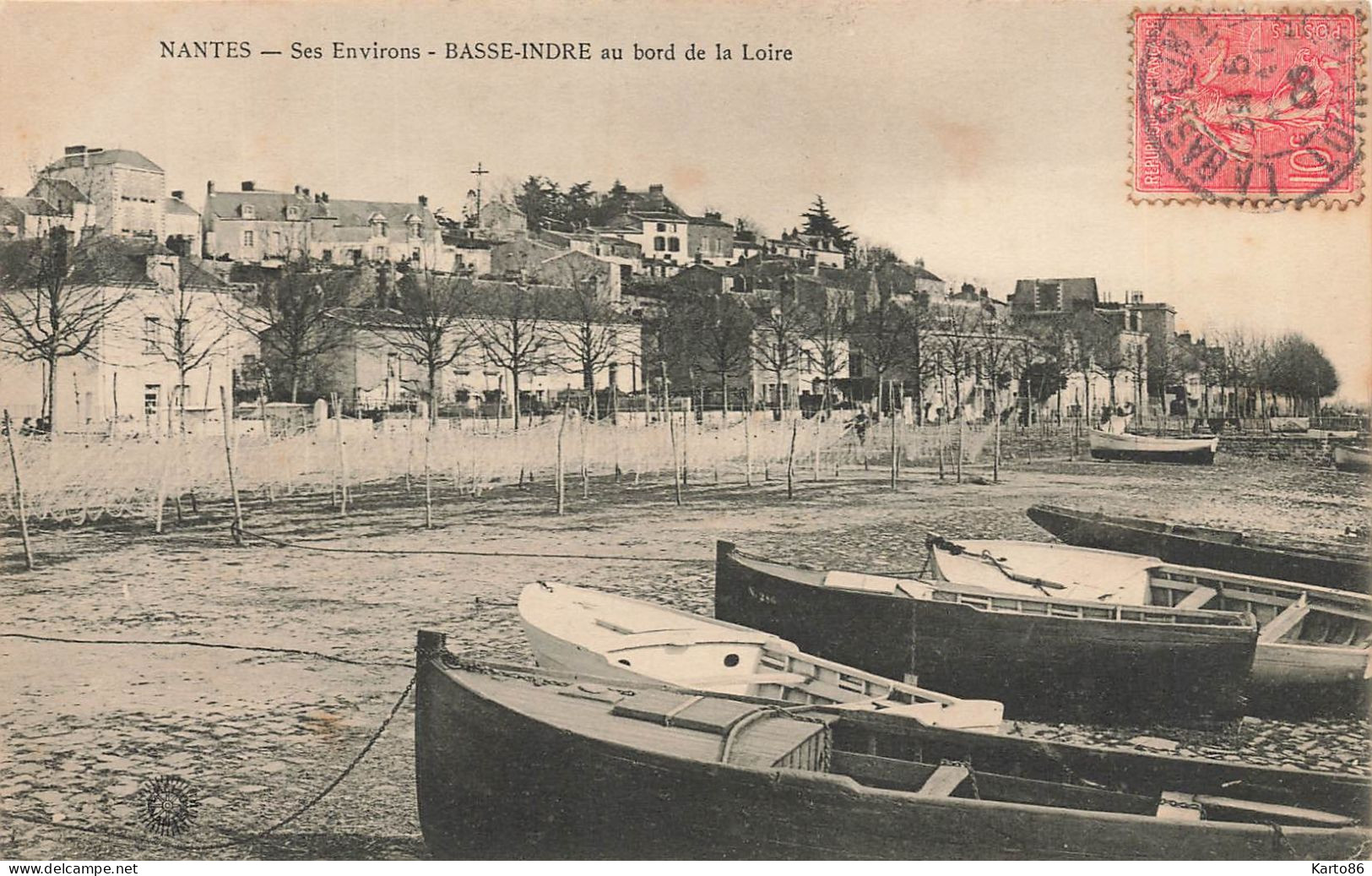 Basse Indre * Environs De Nantes , En Bord De La Loire * Filets De Pêche - Basse-Indre