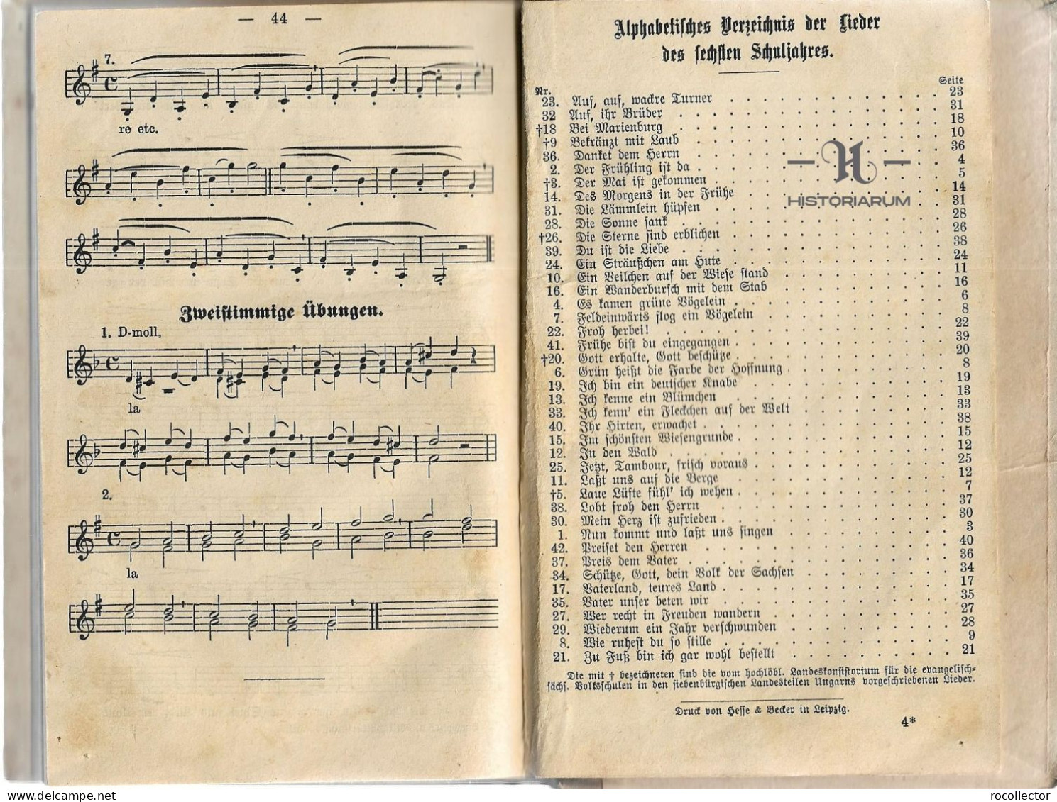 Liederstrauk Für Volks, Bürger, Real Und Untergymnasialschulen Von H Buchholzer Und M Wilk 1894 Kronstadt C95 - Libri Vecchi E Da Collezione