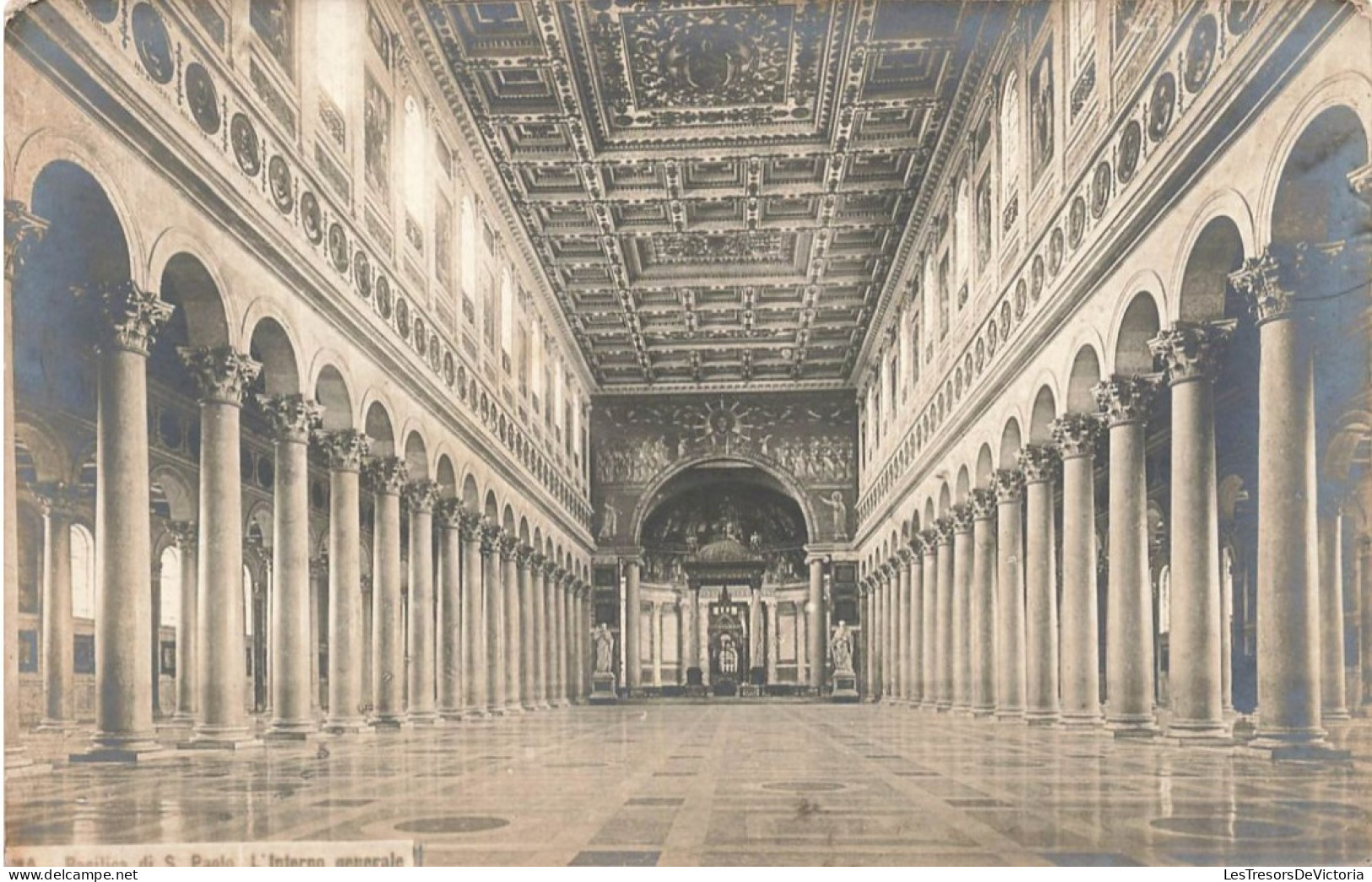 ITALY - Roma - Basilica Di S Paolo - L'interno Generale - Carte Postale Ancienne - Andere Monumente & Gebäude