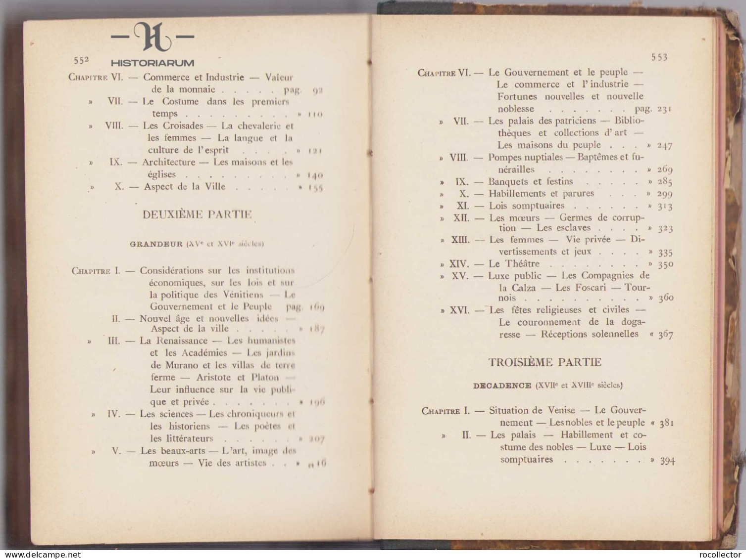 La Vie Privee A Venise Depuis Les Premiers Temps Jusqu’a La Chute De La Republique Par P. G. Molmenti, 1882 C83 - Old Books