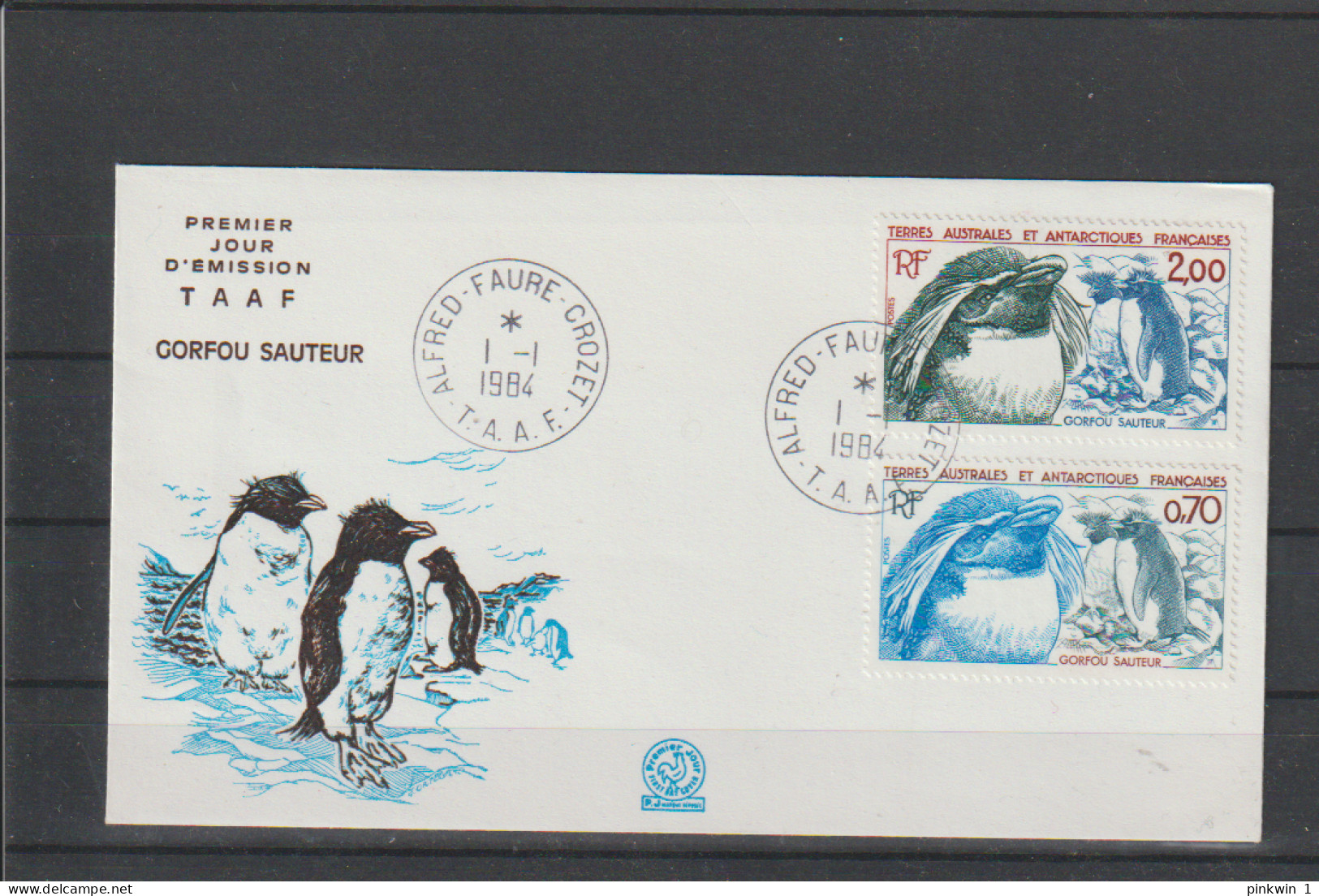 Taaf FDC Mi 185-186  1-1-84 - FDC