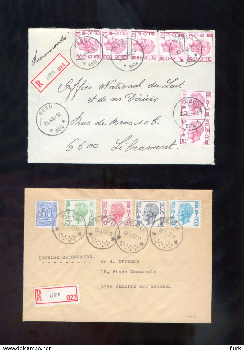 2 Brieven 1977 + 1982 *Redu* - Postmarks With Stars