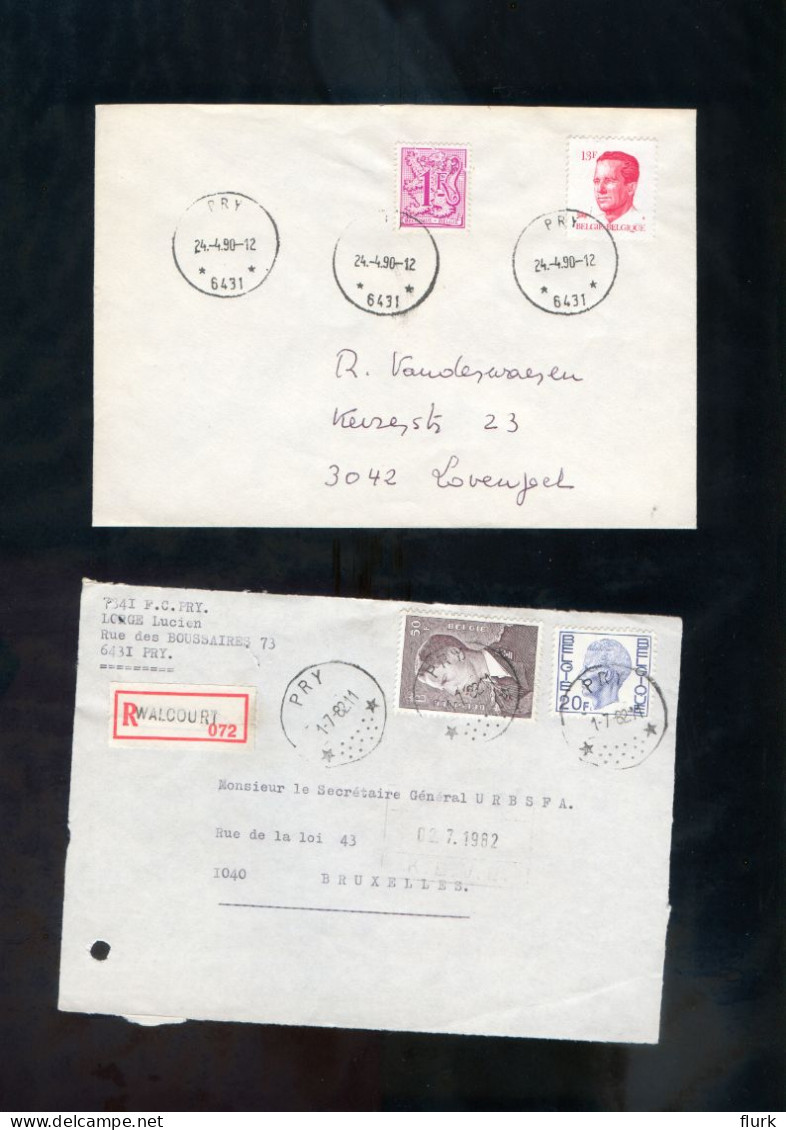 2 Brieven 1982 *Pry* - Postmarks With Stars