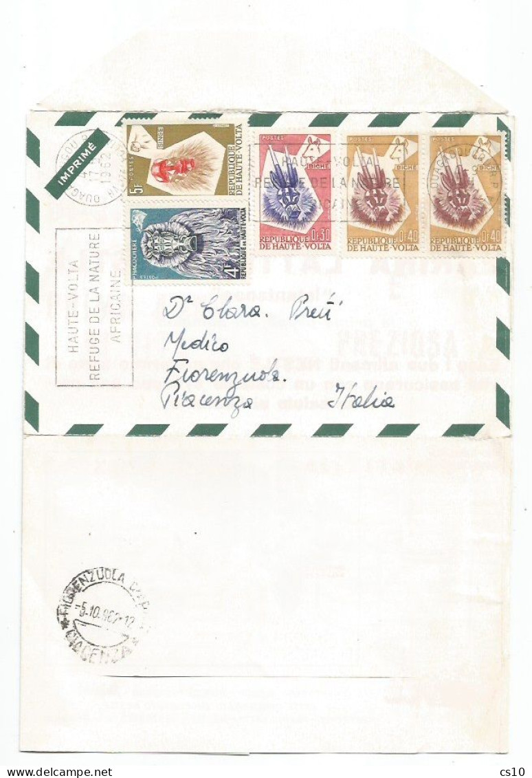 Haute-Volta  Dear Doctor ADV Promo NESTOGEN By Nestlé Airmail Impremé CV Ouagadougou 4sep1962  X Italy - Upper Volta (1958-1984)