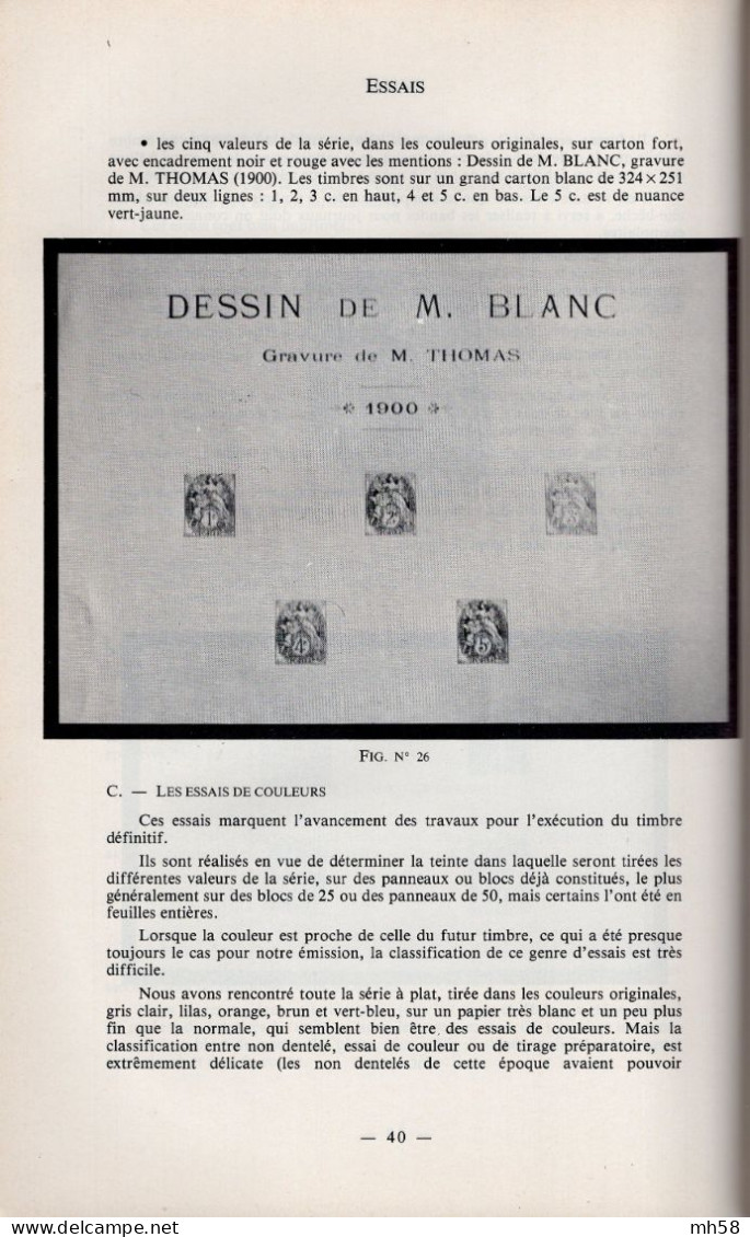 STORCH FRANÇON 1977 - Monographie Des Timbres Au Type Blanc - Filatelia E Historia De Correos