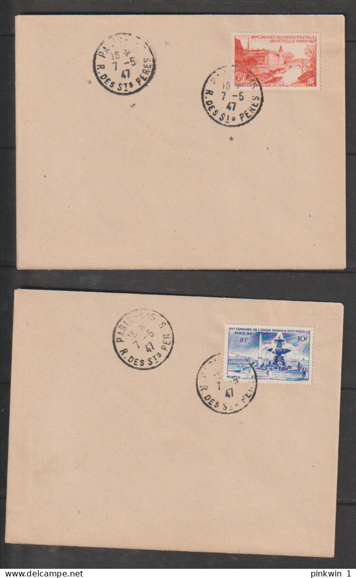 France FDV Yvert 780-783 - ....-1949