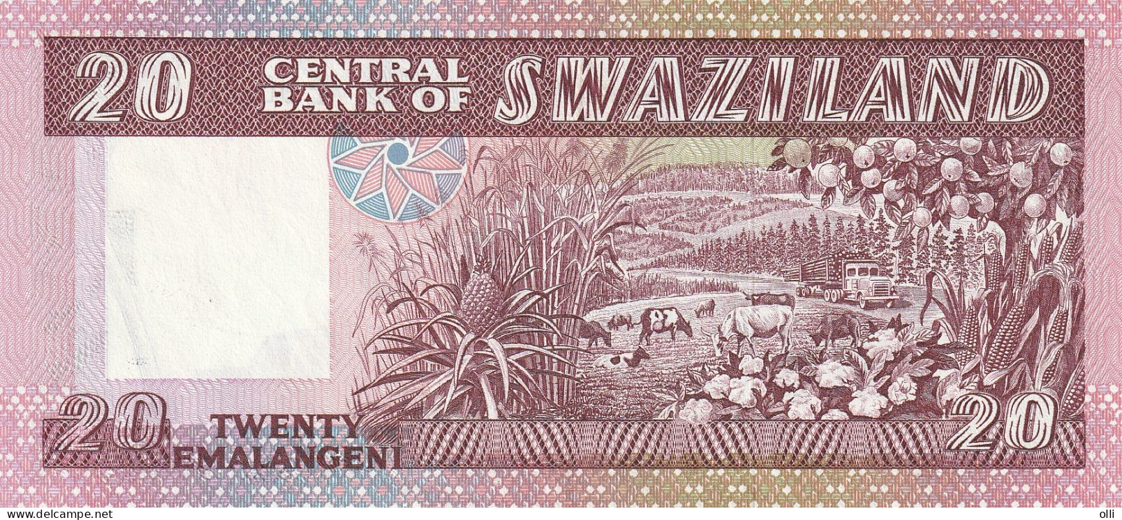 SWAZILAND 20 EMALANGENI ND/1985  P-11  A UNC - Swaziland