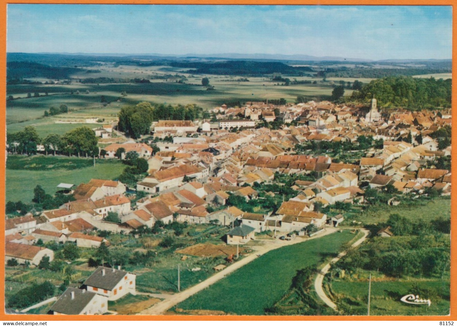 CPM   De   70 JUSSEY        " Vue Générale Aérienne "   écrite à 70 CONTREGLISE - Jussey