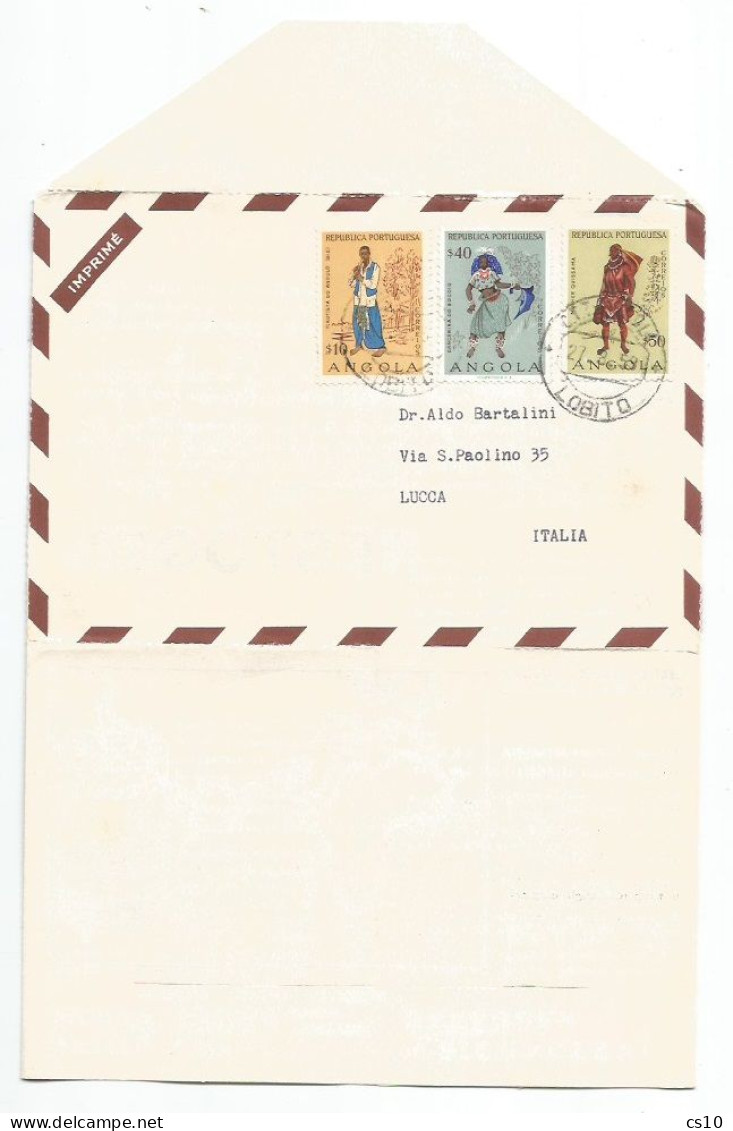 Angola Dear Doctor ADV Promo NESTOGEN By Nestlé Airmail Impremé CV Lobito 27aug1959  X Italy - Angola