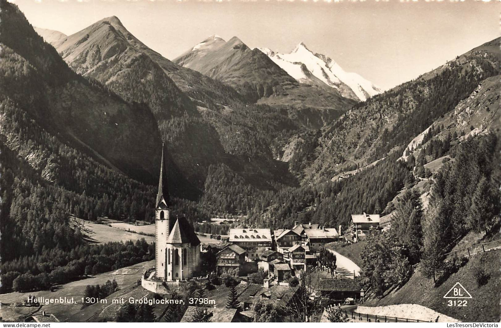 AUTRICHE - Heiligenblut, 1301 M Mit Grossglockner 3798 M - Carte Postale - Heiligenblut