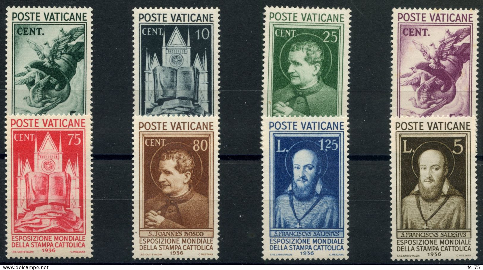 VATICAN - S 47 / 54 - STAMPA CATTOLICA - SANS CHARNIERE - Nuovi