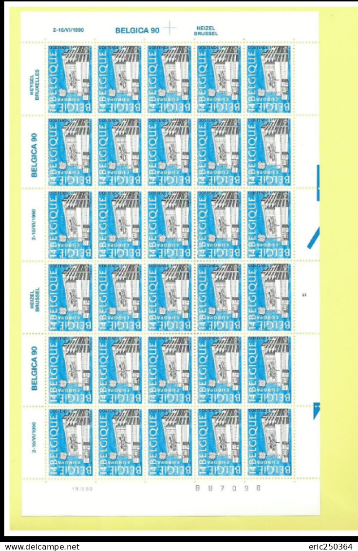 Superbe lot de 25 feuilles de timbres entières / BELGICA et ROYAUTE