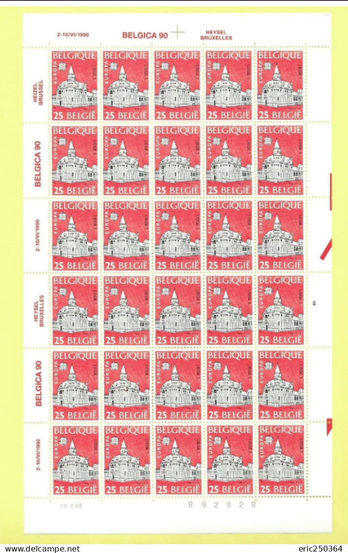 Superbe lot de 25 feuilles de timbres entières / BELGICA et ROYAUTE