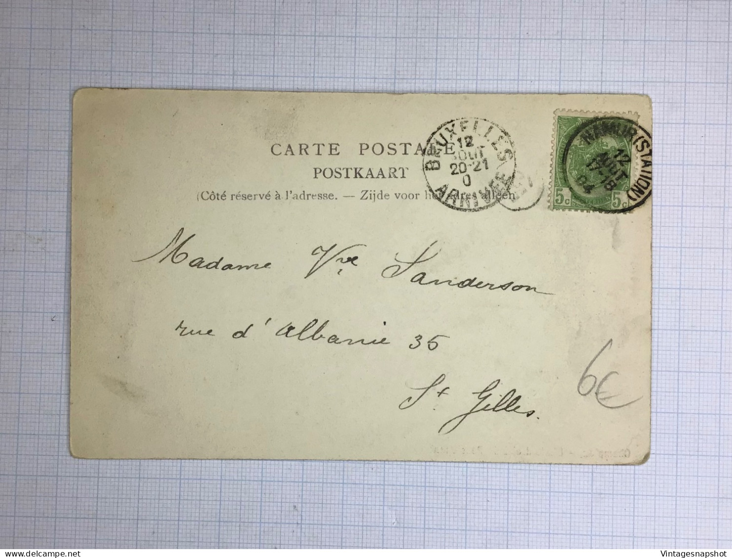 CHAMPION Aile Droite Du Pensionnat CP Ancienne éd. H.N. 379 Postée En 1904 - St-Gilles - St-Gillis