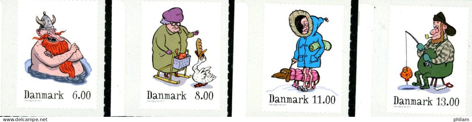 DANEMARK  2011-Légendes Hivernales-4 V. - Unused Stamps