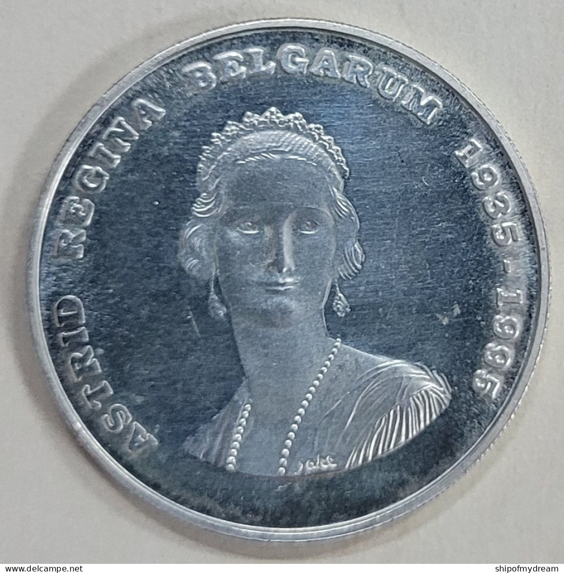 Belgium Silver 250 Franc 1995. KM-199. Death Of Queen Astrid - 250 Francs