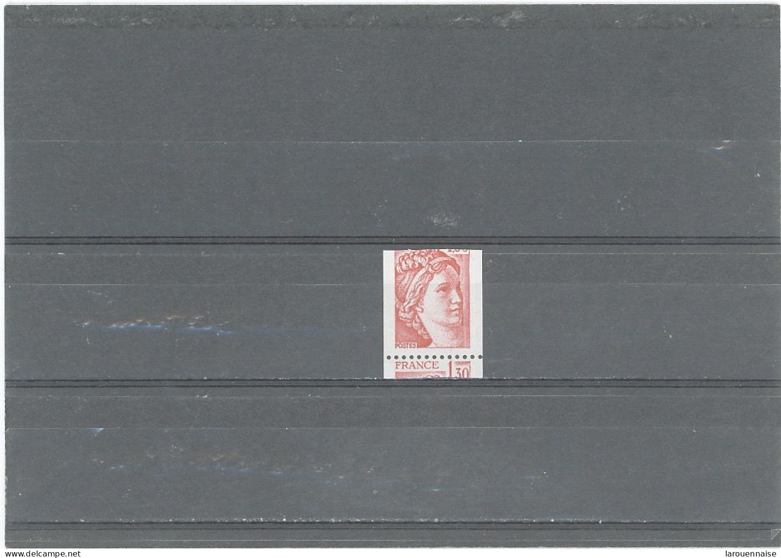 VARIÉTÉS -N°2063a N** -1,30 SABINE ROUGE -ROULETTE N°ROUGE -DÉCOUPE A CHEVAL - Used Stamps