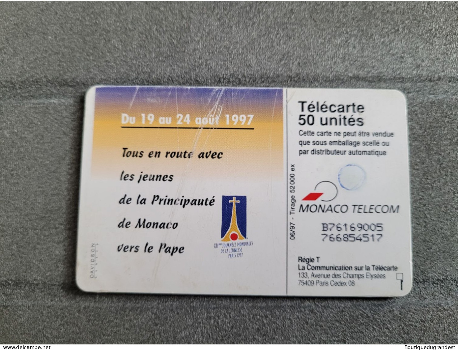 Télécarte 50 Unités Monaco Télécom - Cultura