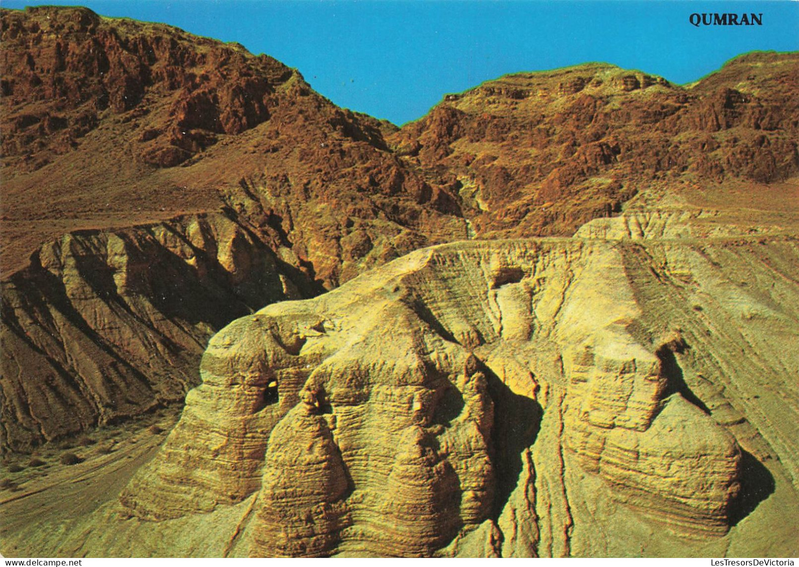 ISRAEL - Cisjordanie - Qumran The Caves - Where The Famous Dead Sea Scrolls Were Found - Carte Postale - Israel