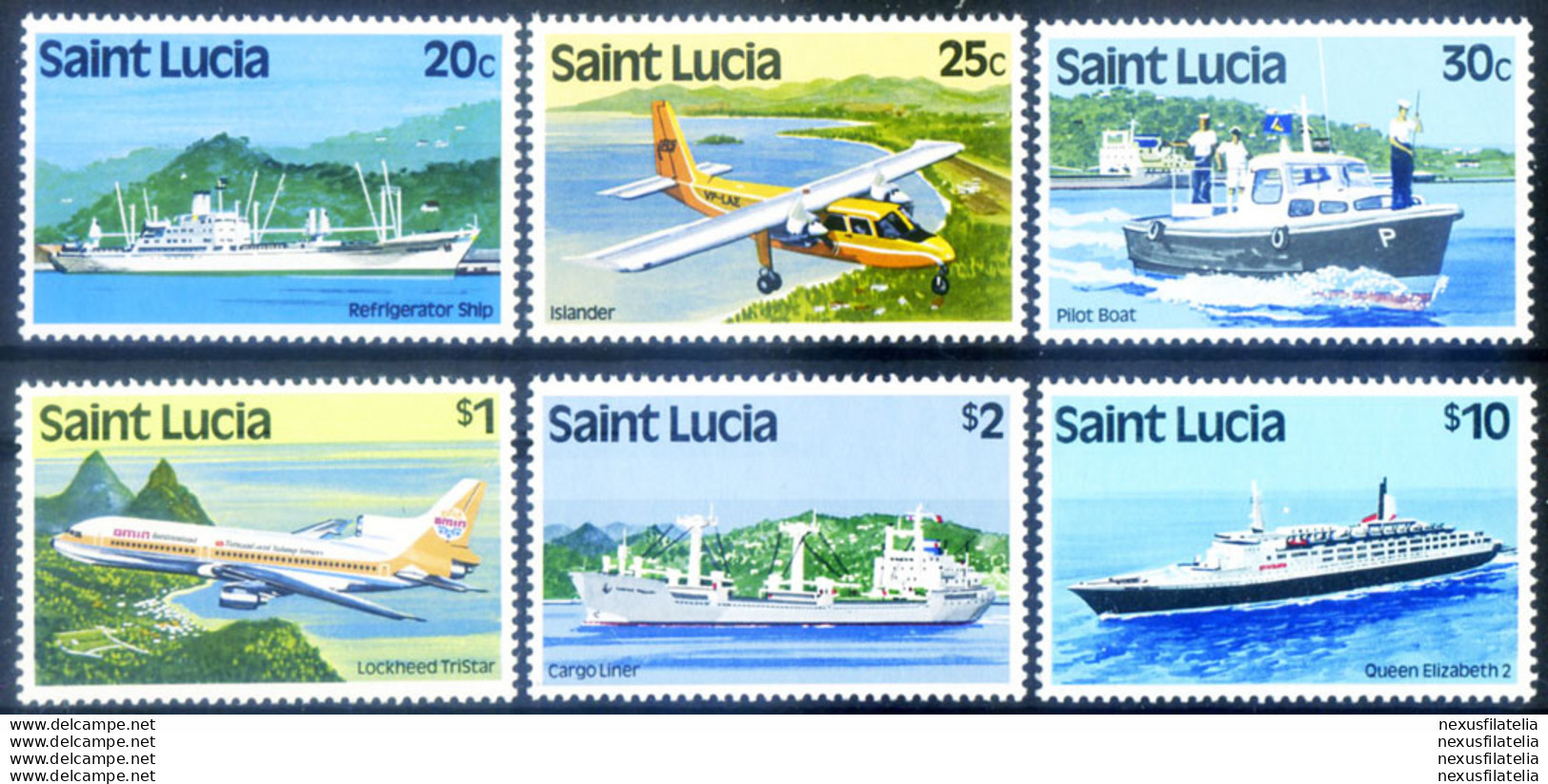 Definitiva. Mezzi Di Trasporto 1984. - St.Lucia (1979-...)