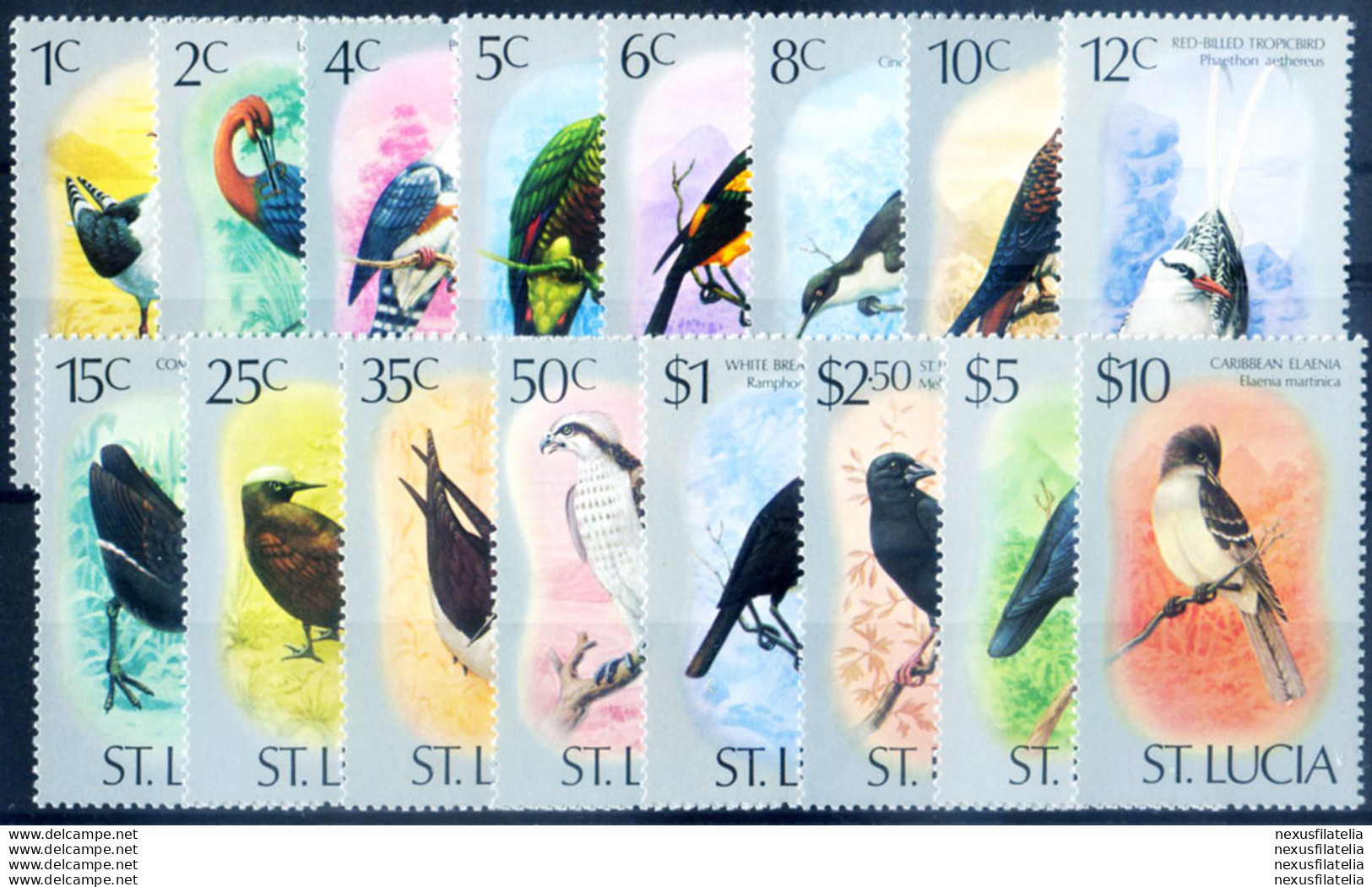 Definitiva. Fauna. Uccelli 1976. - St.Lucia (1979-...)
