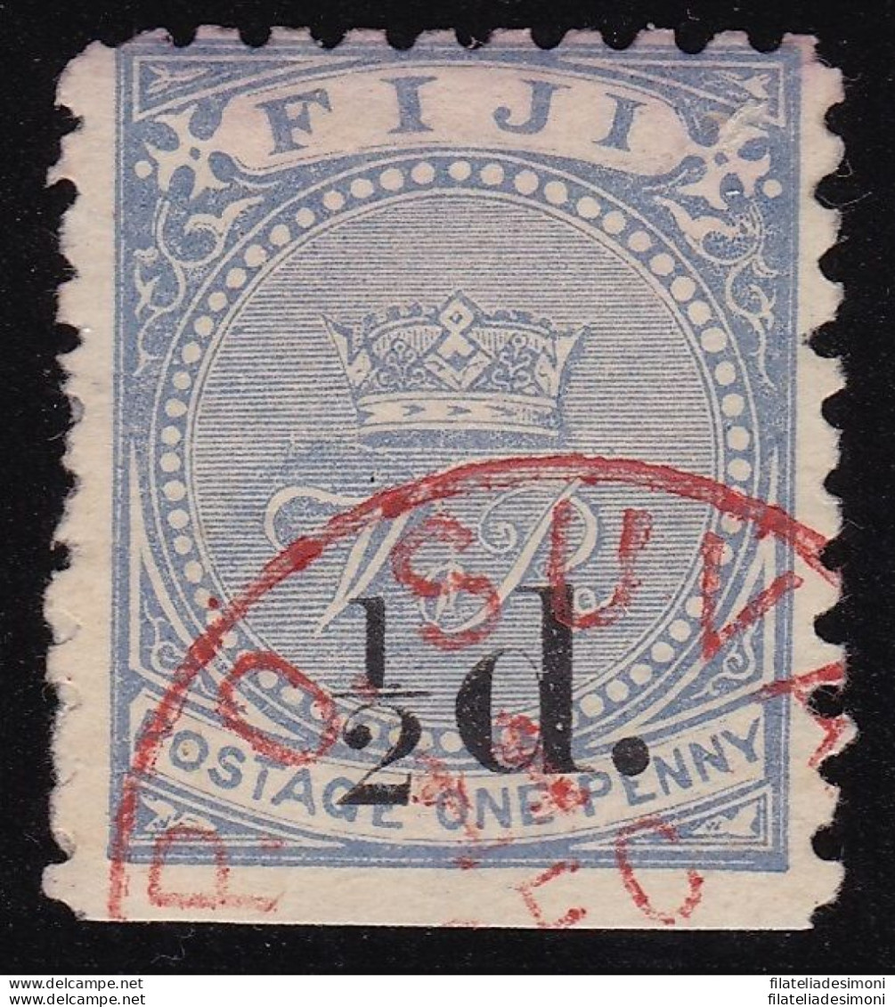 1892 FIJI, SG N° 72  Ultramarine  USATO - Altri & Non Classificati