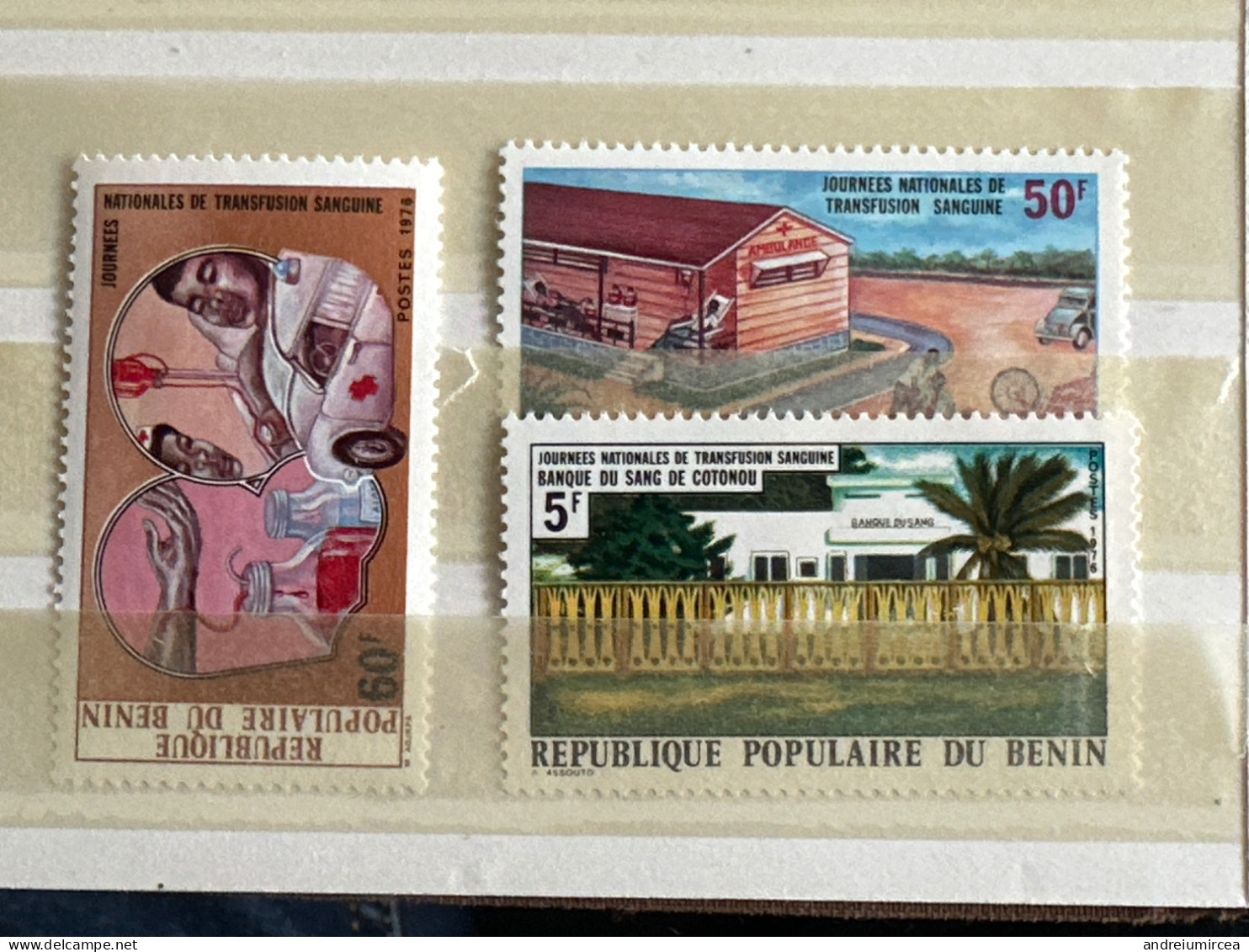 1976 MNH  Benin Journées Nationales De La Transfusion Sanguine - Benin - Dahomey (1960-...)