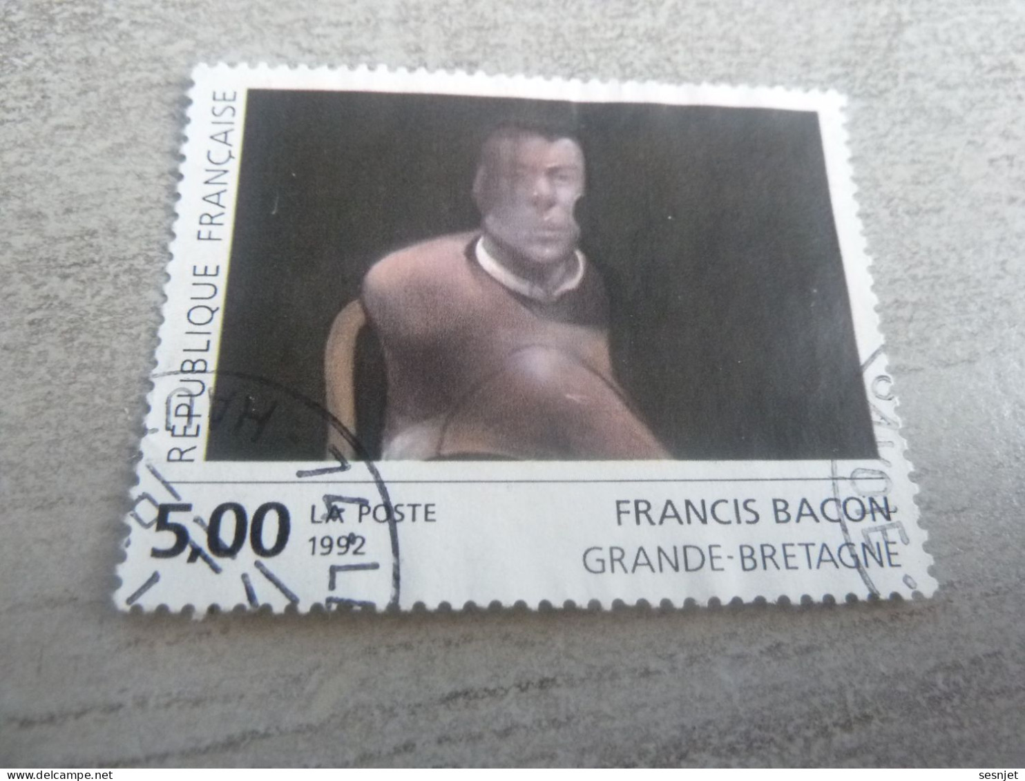 Francis Bacon (1909-1992) - John Edward - 5f. - Yt 2779 - Multicolore - Oblitéré - Année 1992 - - Gebraucht