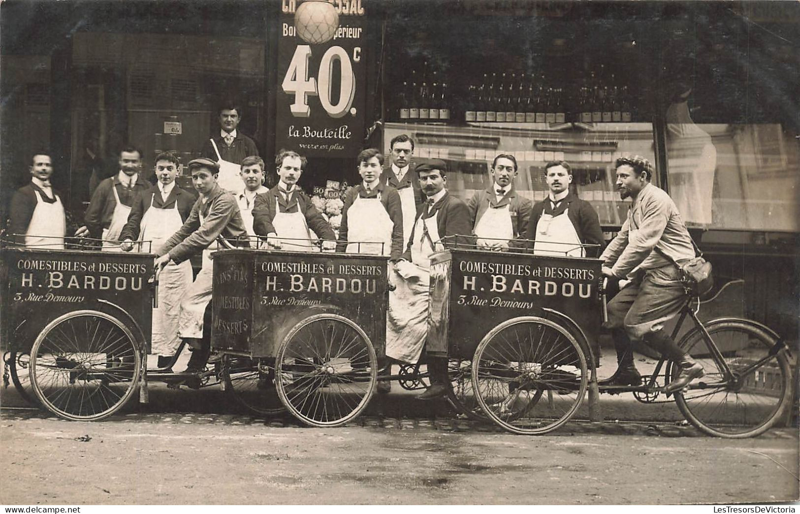 France - Paris - H. Bardou - Comestibles Et Desserts - Animé - Ambulant - Carte Postale Ancienne - Straßenhandel Und Kleingewerbe