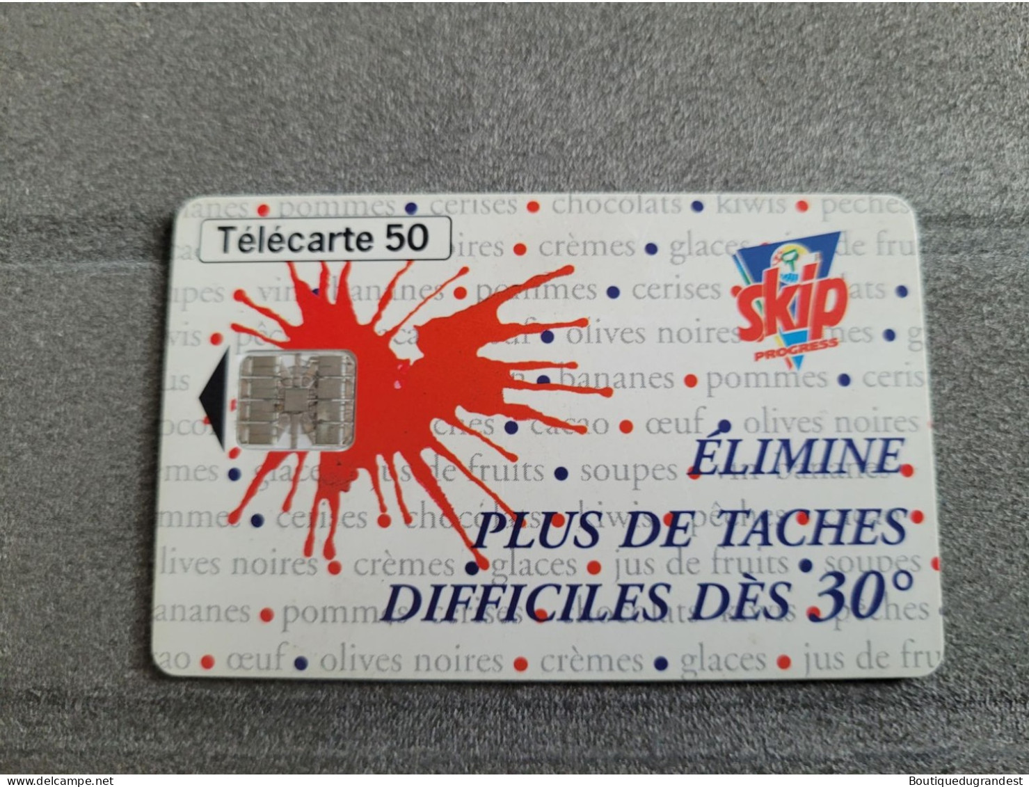 Télécarte 50 Unités Skip - Werbung