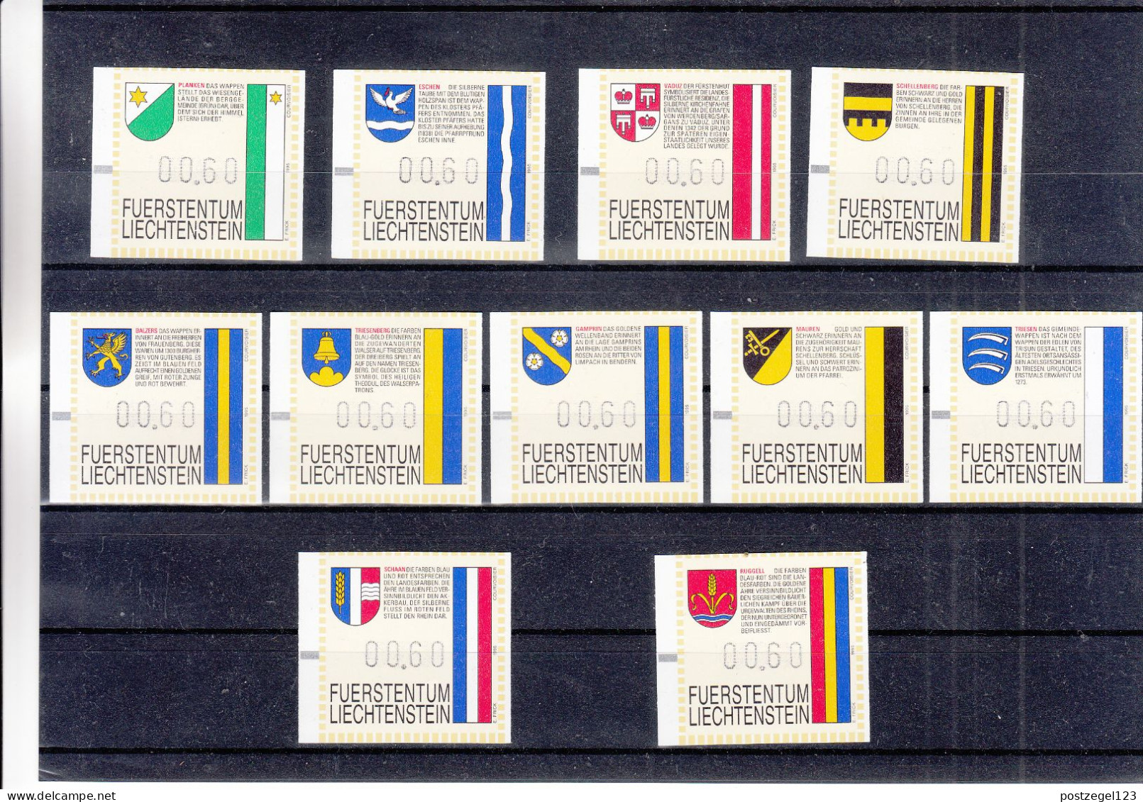 Fuerstentum Liechtenstein - Briefmarken